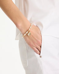 Chico's For Sale Pearl Pearlescent Stretch Charm Bracelet