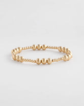 Chico's On Sale Gold Gold-tone Small Bead Stretch Bracelet