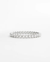 Chico's Online Silver Faux Tennis Stretch Bracelet