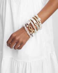 Chico's Discount Gold Goldtone Stretch Tennis Bracelet