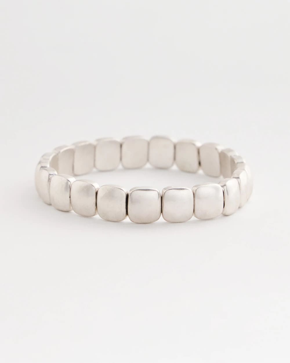 Chico's Outlet Silver Silvertone Stretch Bracelet