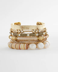 Chico's On Sale Gold Goldtone Multistrand Bracelet