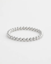 Chico's For Sale Silver Small Beaded Silver Tone Stretch Bracelet