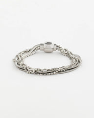 Chico's Outlet Silver Silvertone Multistrand Bracelet