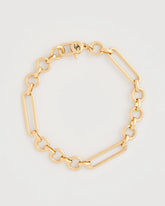 Chico's Discount Gold Shiny Goldtone Novelty Charm Bracelet