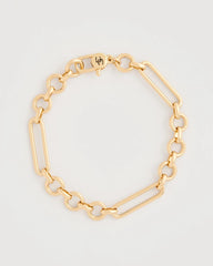 Chico's Discount Gold Shiny Goldtone Novelty Charm Bracelet