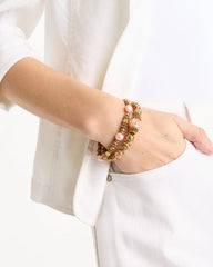Chico's Sale Coral Stretch Bracelet Set of Two