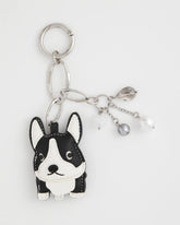 Chico's Discount Black/White Frenchie Dog Bag Charm