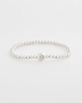 Chico's Outlet Silver Mini Bead Stretch Hero Bracelet