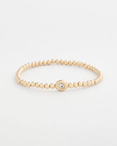 Chico's On Sale Gold Mini Bead Stretch Hero Bracelet