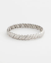 Chico's Online Silver Thin Twist Stretch Bracelet