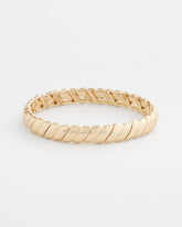 Chico's Discount Gold Thin Twist Stretch Bracelet