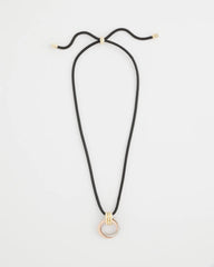 Chico's Sale Mixed Metals Adjustable Tri-Tone Pendant Necklace