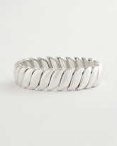 Chico's On Sale Silver Matte Twist Stretch Bracelet