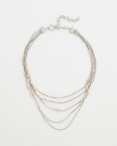 Chico's For Sale Mixed Metals Mixed Metal Multi-Strand Necklace