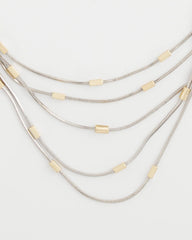 Chico's For Sale Mixed Metals Mixed Metal Multi-Strand Necklace