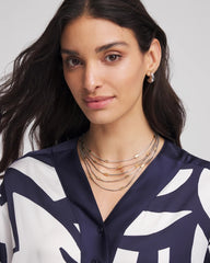 Chico's For Sale Mixed Metals Mixed Metal Multi-Strand Necklace
