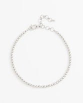 Chico's Outlet Silver Silvertone Beaded Necklace
