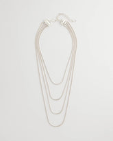 Chico's For Sale Silver Multi-Layer Snake Chain Necklace