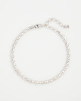 Chico's Online Silver Silvertone Bamboo Collar Necklace