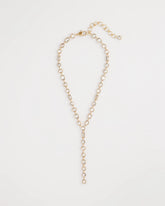 Chico's For Sale Gold Bezel Set Goldtone Y-Necklace