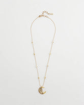 Chico's Online Gold Gold Moon Pendant Necklace