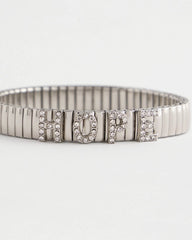 Chico's Outlet Silver Hope Watch Band Bracelet