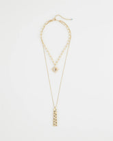 Chico's Online Gold Convertible Zodiac Pendant Necklace
