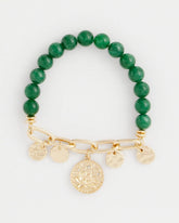 Chico's For Sale Green Green Jade Stone Charm Bracelet