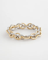 Chico's Discount Mixed Metals Open Link Stretch Bracelet