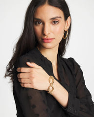 Chico's Discount Gold Open Link Toggle Bracelet