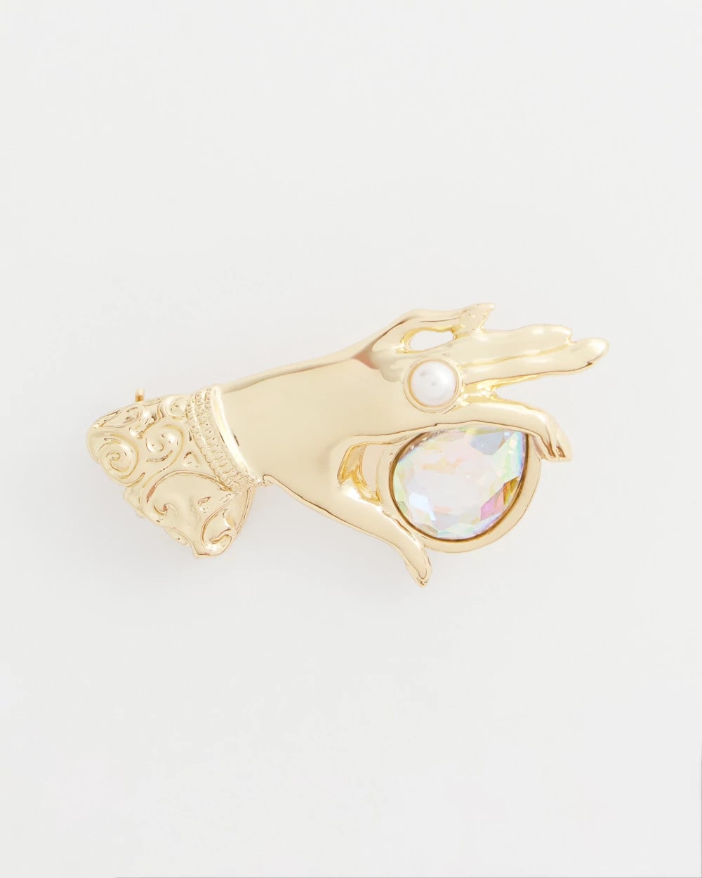 Chico's Online Gold Fortune Teller Gem Brooch