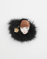 Chico's Discount Multi Feathered Lady Brooch