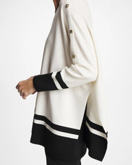 Chico's For Sale Ecru Button Detail Poncho