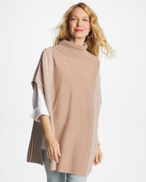 Chico's Outlet Vanilla Chai Turtleneck Sweater Poncho