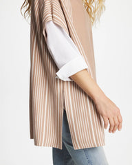 Chico's Outlet Vanilla Chai Turtleneck Sweater Poncho
