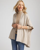 Chico's Sale Neutral Embellished Cocoon Ruana