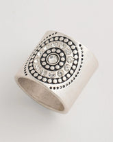 Chico's On Sale Silver Medallion Motif Scarf Ring