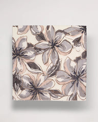 Chico's Sale Neutral Foiled Floral Oblong Scarf