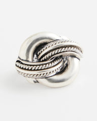 Chico's On Sale Silver Silvertone Knot Scarf Ring