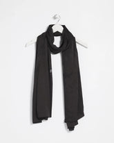 Chico's Online Black Floral Burnout Oblong Scarf