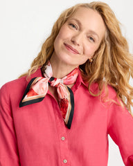 Chico's Sale Ecru Botanic Burst Square Scarf