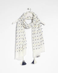 Chico's Outlet Multi Fringe Oblong Scarf