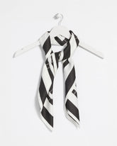 Chico's Discount Black Graphic Stitch Square Scarf