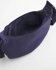 Chico's Discount Passport Blue Ripstop Crescent Crossbody Sling Bag