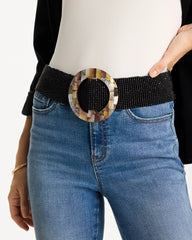 Chico's Outlet Black Chico's x Romi Oz Stretch Belt