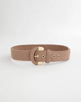 Chico's For Sale Taupe Satin Stretch Metal Belt