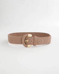Chico's For Sale Taupe Satin Stretch Metal Belt