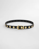 Chico's Sale Black Studded Faux Leather Trouser Belt
