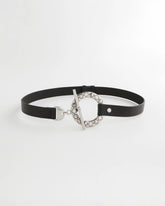 Chico's On Sale Black/Silver Silver Toggle Trouser Belt